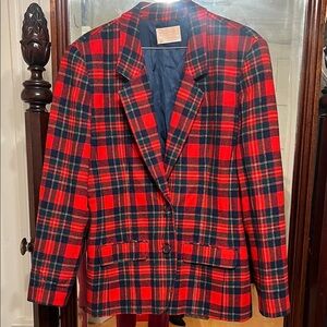 VTG Pendleton Tartan wool blazer size M
